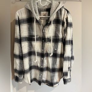 American Eagle Flannel with Hood